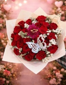 Ramo con Rosas Naturales ramo de 50 Rosas Rojas